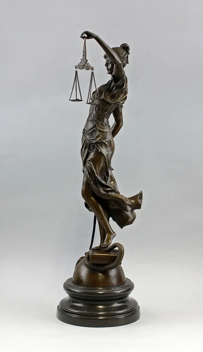 9937719-dss Bronze Figur der Justitia Mayer NEU H65 cm 3