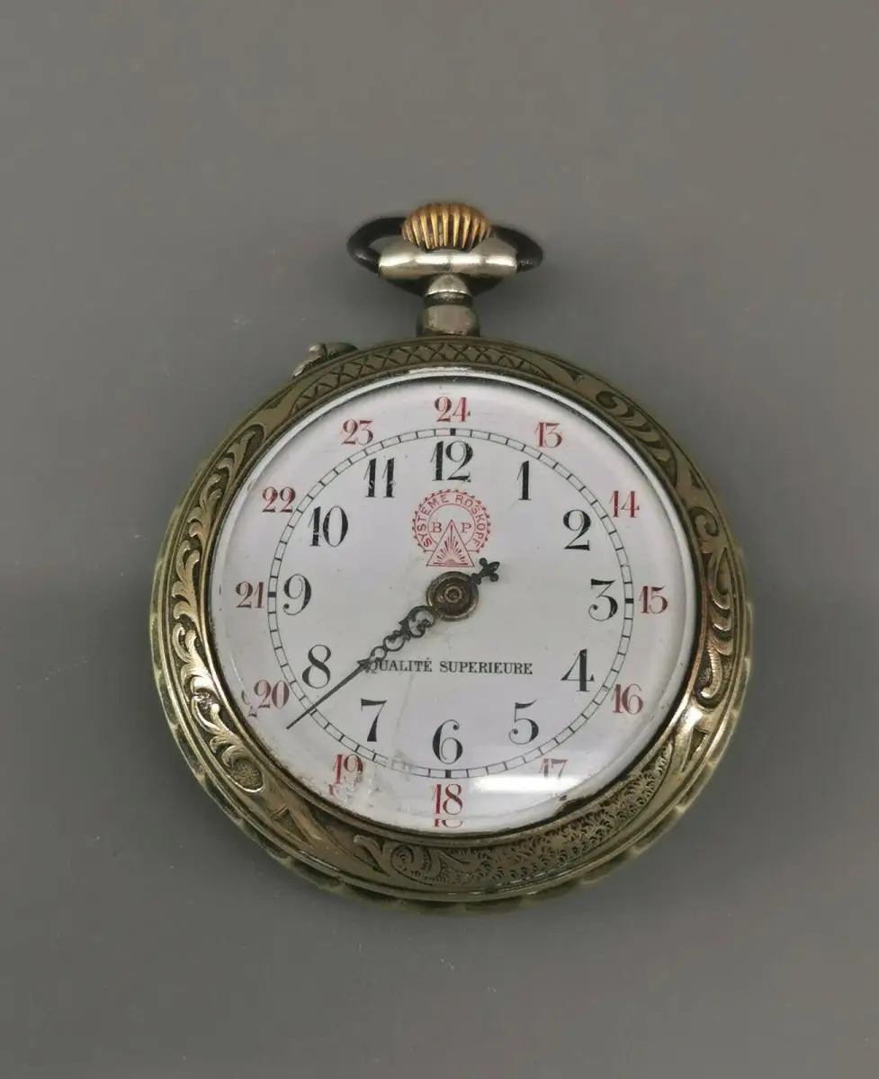 8720007 Große Taschenuhr Systeme Roskopf um 1910 D60mm 0