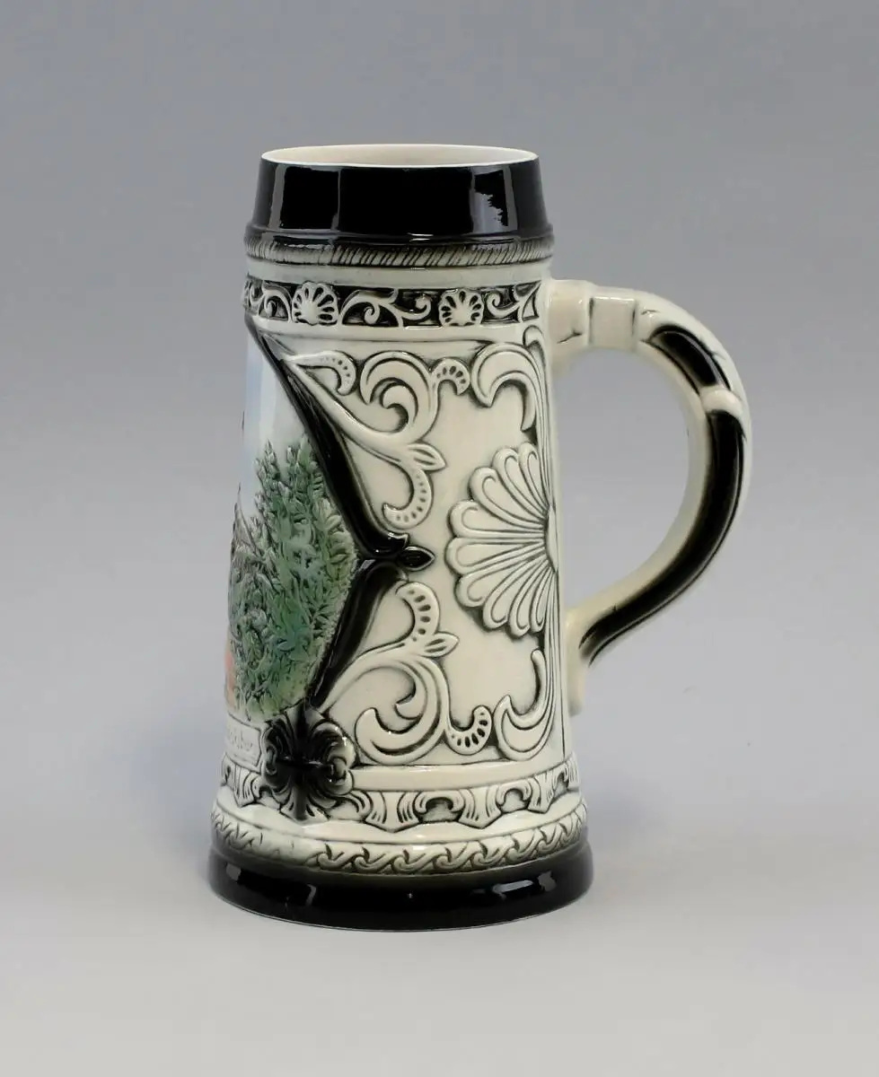 9959084 Porzellan Städte-Bierkrug Rudolstadt Heidecksburg 1L Sonderposten H23cm 1
