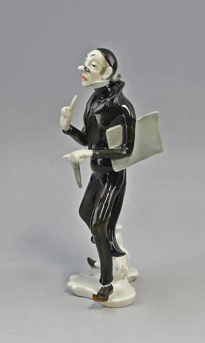 9941346 Porzellan Figur Lehrer Lämpel nach Wilhelm Busch Ens H21cm 2