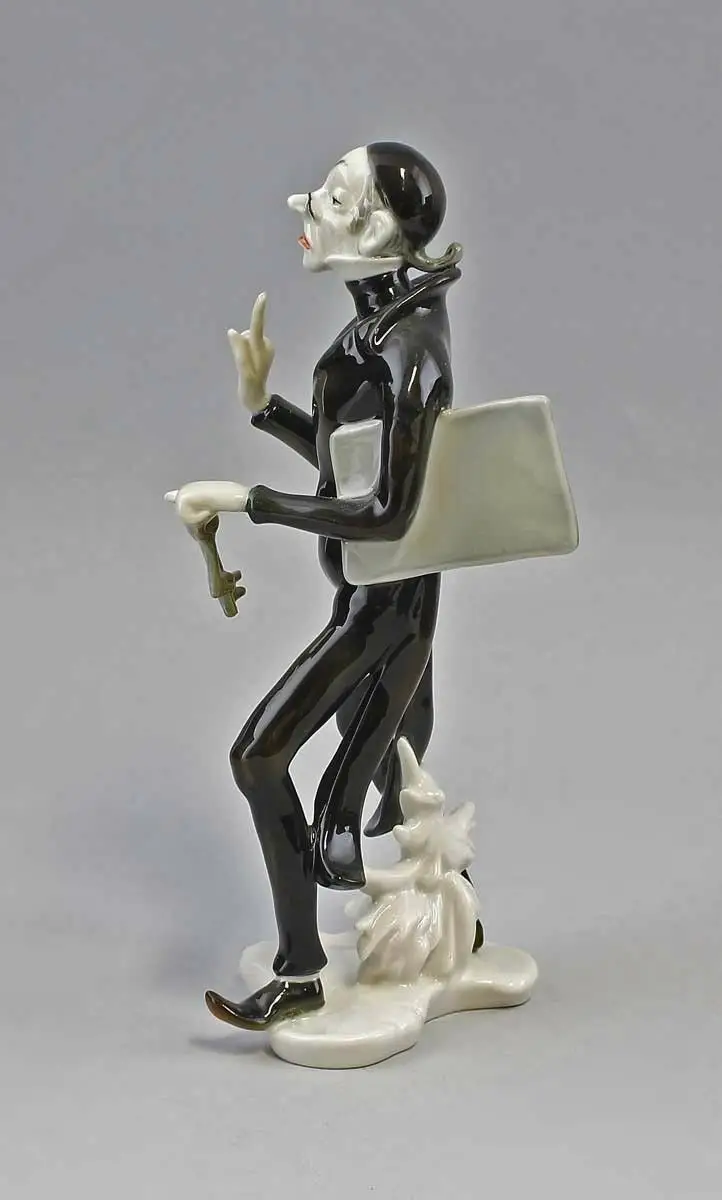 9941346 Porzellan Figur Lehrer Lämpel nach Wilhelm Busch Ens H21cm 3