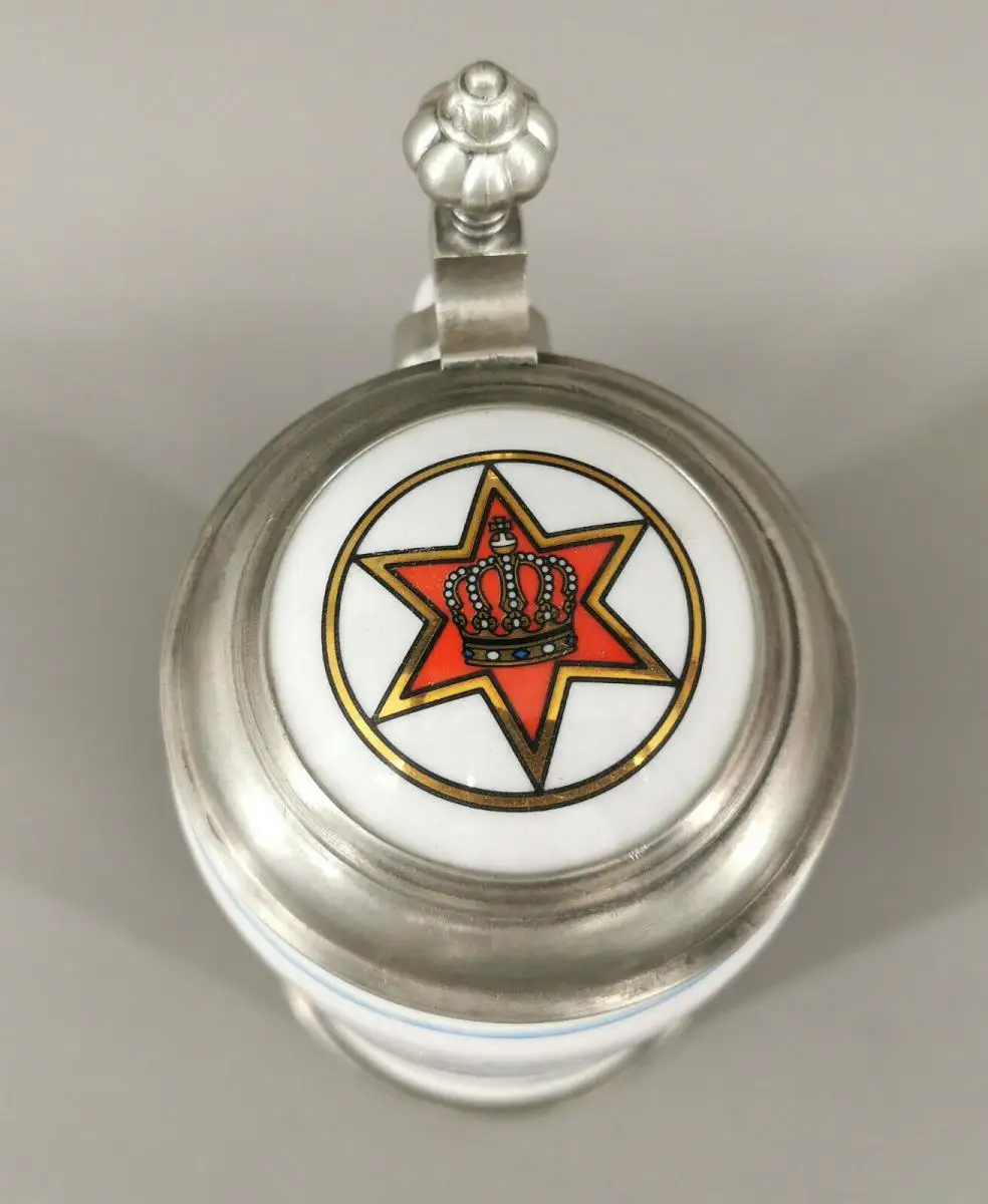 99848099-d Fayence-Bierkrug Würzburger Hofbräu Jahreskrug 1993 H24,5cm 3