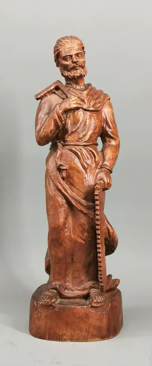 99838063 Skulptur Zimmermann Holz geschnitzt  H43cm 0