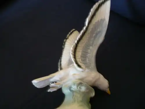 Antik Porzellan Hertwig Katzhütte Möwe Vogel Seevogel Figur Porzellanfigur (20)  Preis reduziert