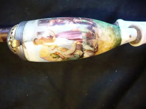 Pfeife mit Porcellankopf  (92) Preis reduziert