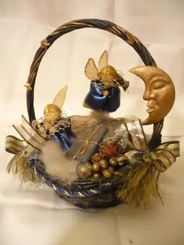 Spieluhr Weihnachtskorb mit Engeln (215)  Preis reduziert