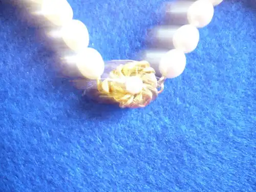 Süßwasser Perlenkette mit vergoldetem Verschluss (273)