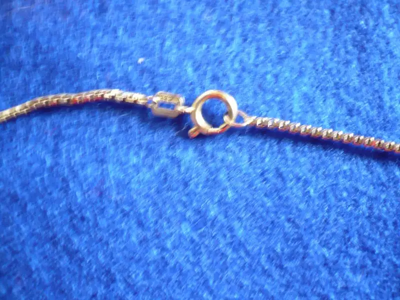 Goldkette mit Eulenanhänger aus Bein (276)  Preis reduziert 3