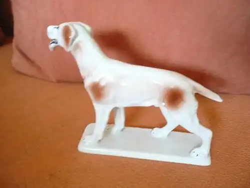 Porcellan-Figur Setter Hund  (302)  Preis reduziert