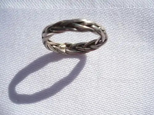 Silber-Ring geflochtene Schiene (379) Preis reduziert