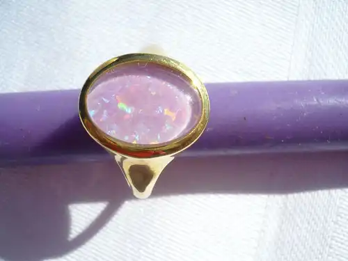 Silber-Ring mit Opaltriplette (381) Preis reduziert