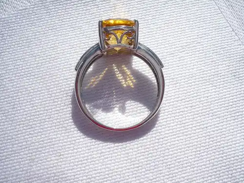 Silber-Ring mit Citrin (385) Preis reduziert