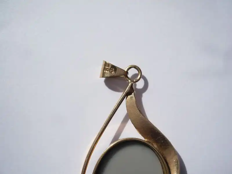 Gold-Anhänger mit Opaltriplette (395) Preis reduziert 2