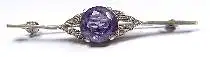 Brosche,Silber,mit Ametyst (430) Preis reduziert