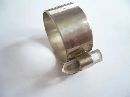 Designer-Ring - Silber -925 - mit einem Granat und Bergkristall (434) Preis reduziert