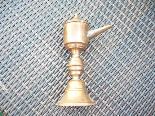 Öl-Lampe, Kupfer 19.Jhd. (464) Preis reduziert