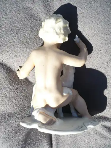 Porzellan-Figur - Knabe mit Schaf - Schaubach-Kunst (476) Preis reduziert