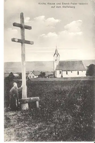 Bad Staffelstein v. 1923 Kirche,Klause und Einsiedler-Mönch (AK001)