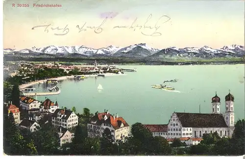 Friedrichshafen v. 1918 Teil-Stadt-Ansicht (AK004)