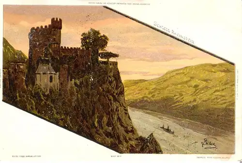 Schloß Rheinstein v. 1904 (AK017) 
