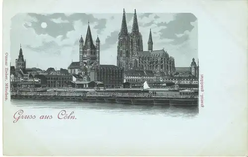 Gruss aus Cöln v. 1900 Der Dom (AK018) 