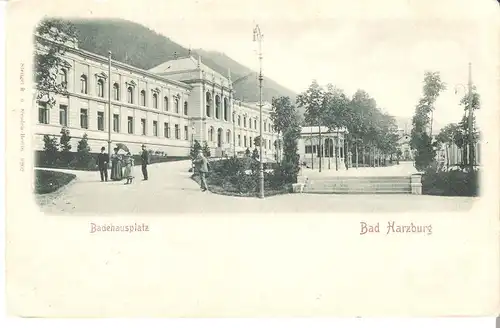 Bad Harzburg v. 1918 Der Badehausplatz (AK020)