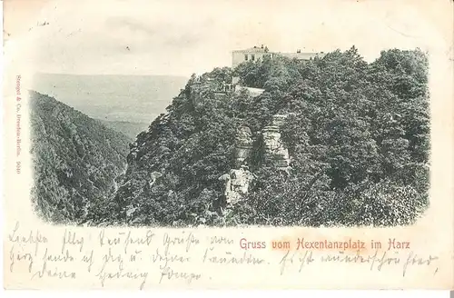 Oberharz v. 1900 Gruss vom Hexentanzplatz (AK029)