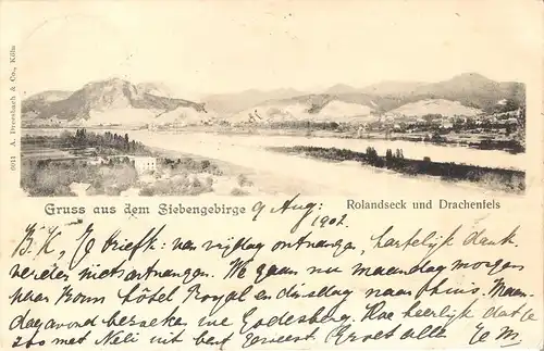 Bingen v. 1902 Gruss aus dem Siebengebirge (AK031)