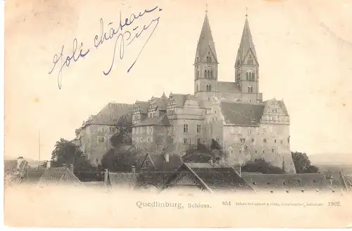 Quedlinburg v. 1909 Das Schloß (AK032)