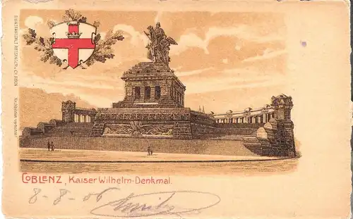 Coblenz v. 1903 Kaiser-Wilhelm Denkmal (AK034) 