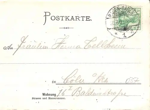 Baden-Baden v. 1903 Teil-Stadt-Ansicht (AK037)