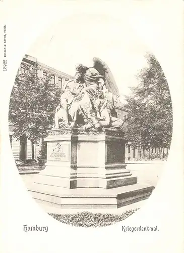 Hamburg v. 1904 Kriegerdenkmal (AK043)