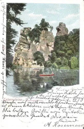 EXternsteine im Teutburger-Wald v. 1900 (AK045)