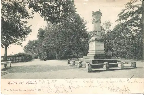 Pillnitz v. 1907 Ruine bei Pillnitz (053)