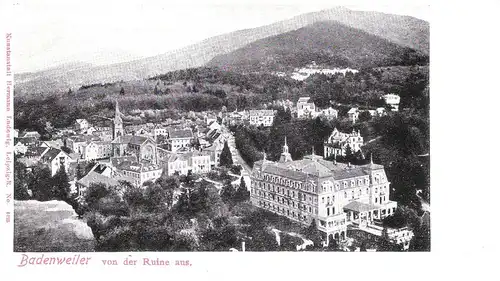 Badenweiler v. 1904 Teil-Stadt-Ansicht (055) 