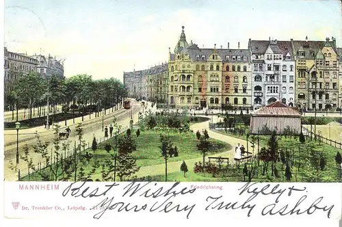 Mannheim v. 1905 Friedrichring (AK056) 