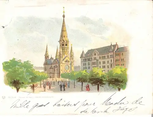 Berlin v. 1899 Kaiser Wilhelm Gedächtnisskirche (069)