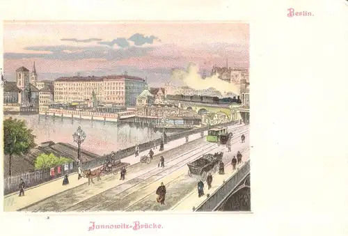 Berlin v. 1903 Jannowitz Brücke (AK070)