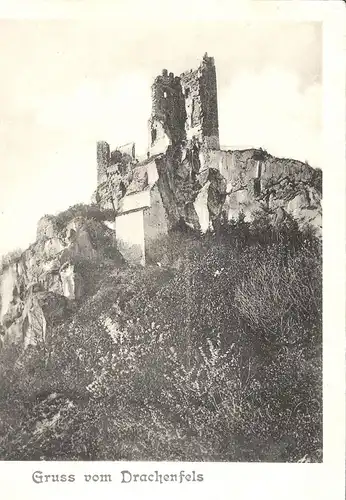 Gruss vom Drachenfels v. 1904 Die Ruine (AK073)