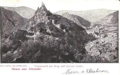 Gruss aus Altenahr v. 1903 Teil-Stadt-Ansicht (AK087)