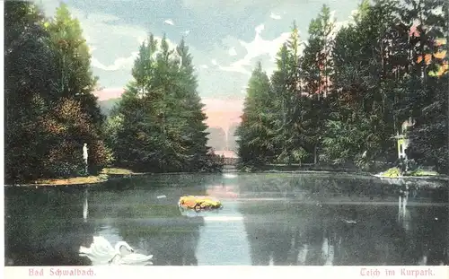 Bad Schwalbach v. 1904 Teich im Kurpark (AK096)