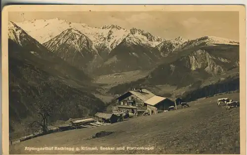 Habachtal v. 1956 Alpengasthof Rechtegg (AK111)