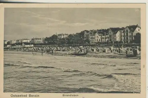 Ostseebad Bansin v. 1955 Hotels und Strand (AK146)