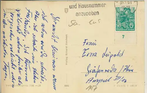 Döbeln v. 1961 Das Stadtbad (AK147) 