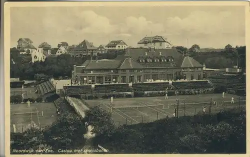 Noordwijk am Zee v. 1950 Casino und Tennisplatz (AK164)