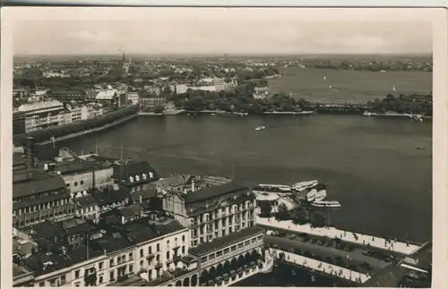 Hamburg v. 1948 Binnen und Außenalster (AK177) 