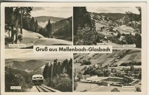 Gruß aus Mellenbach-Glasbach v. 1967 4 Ansichten (AK203)