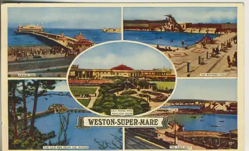 Weston Super Mare v. 1957 5 Ansichten (AK207)