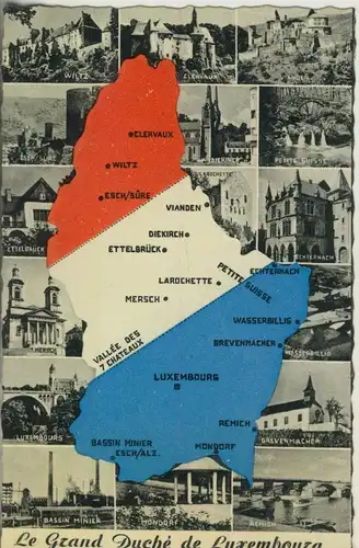 Luxemburg v. 1960 16 Ansichten durch das Land (AK211)