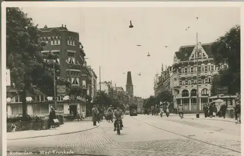 Rotterdam v. 1957 West Kruiskade mit Hotel (AK217)